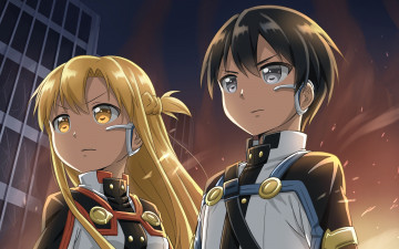 Картинка аниме sword+art+online девушка взгляд фон
