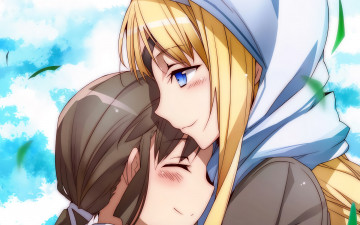 Картинка аниме sword+art+online фон взгляд девушка