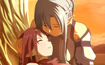 Картинка аниме sword+art+online взгляд девушка фон