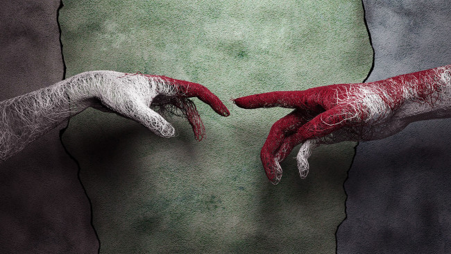 Обои картинки фото 3д графика, романтика , romantics, прикосновение, руки