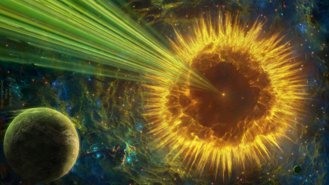 Обои картинки фото космос, арт, вселенная, планеты, звёзды, созвездия