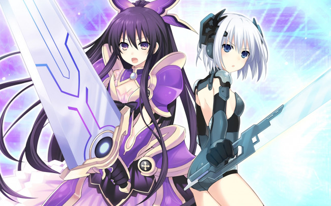 Обои картинки фото аниме, date a live, фон, взгляд, девушка