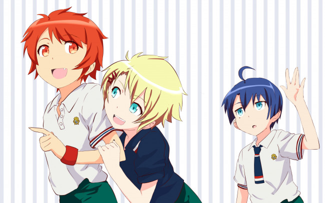 Обои картинки фото аниме, uta no prince-sama, парни