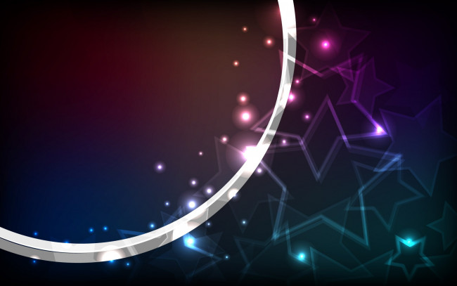 Обои картинки фото векторная графика, графика , graphics, звезды, дуга, блики