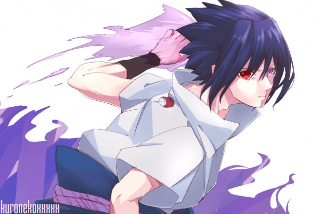 Обои картинки фото аниме, naruto, uchiha, sasuke