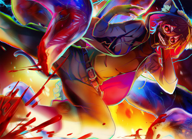 Обои картинки фото аниме, tokyo ghoul, kushu