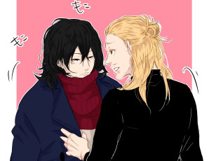 Картинка аниме boku+no+hero+academia boku no hero academia present mic aizawa shouta