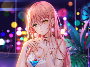 Картинка аниме unknown +другое+ взгляд девушка фон