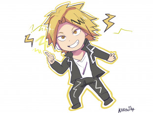 Картинка аниме boku+no+hero+academia каминари