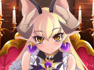 Картинка rage+of+bahamut аниме shingeki+no+bahamut девушка взгляд фон