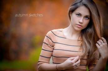 Картинка девушки -unsort+ блондинки +светловолосые браслет кольца свитер блондинка осень