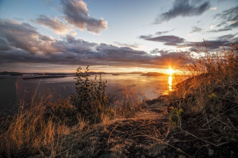 Картинка природа восходы закаты простор