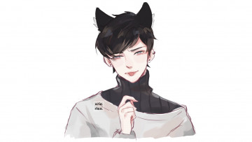 Картинка аниме животные +существа неко