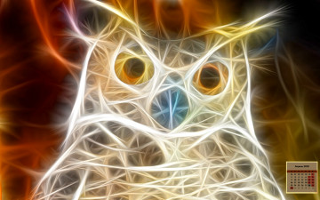 Картинка календари рисованные +векторная+графика взгляд 2018 птица