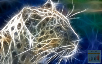 Картинка календари рисованные +векторная+графика 2018 взгляд морда животное