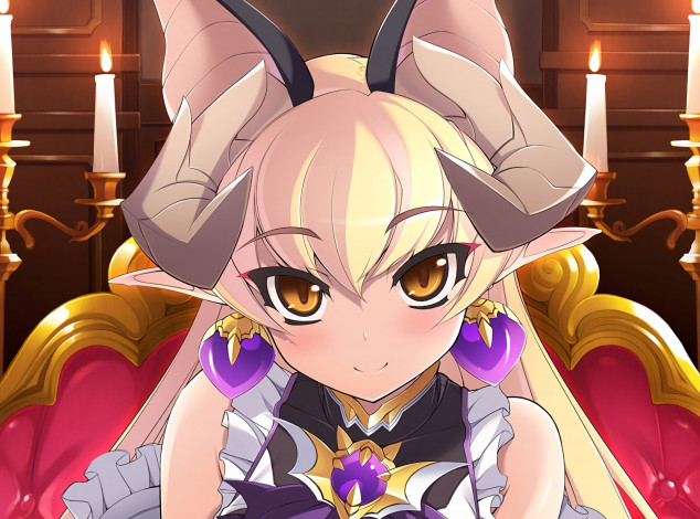 Обои картинки фото rage of bahamut, аниме, shingeki no bahamut, девушка, взгляд, фон