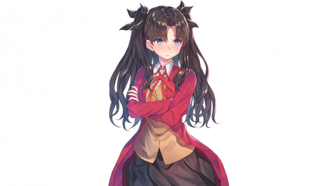 Обои картинки фото аниме, unknown,  другое , девушка, взгляд, фон