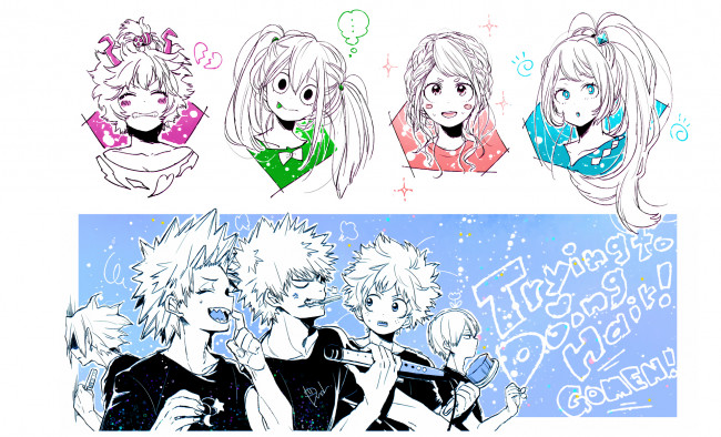 Обои картинки фото аниме, boku no hero academia, моя, геройская, академия