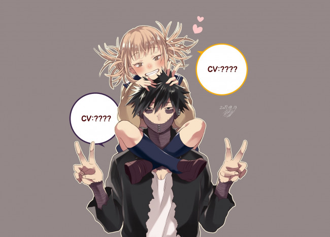 Обои картинки фото аниме, boku no hero academia, boku, no, hero, academia, toga, himiko, dabi