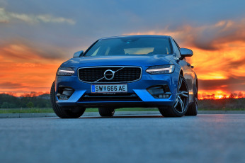 Картинка volvo+v90+cc автомобили volvo природа закат v90 cc вольво глубина резкости