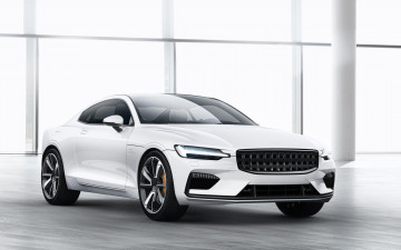 Картинка автомобили volvo белый polestar