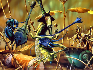 Картинка календари фэнтези насекомое окурок музыка инструмент оркестр calendar 2020