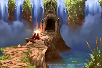 Картинка календари фэнтези пещера природа магия calendar 2020