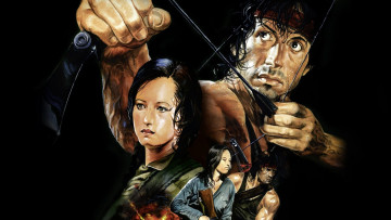 Картинка rambo +first+blood+part+ii++ 1985 рисованное кино +мультфильмы рэмбо первая кровь вторая часть постер рисунок боевик триллер сша мексика