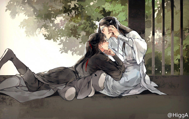 Обои картинки фото аниме, mo dao zu shi, вэй, усянь, лань, ванцзы, игрушка