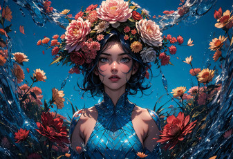 Картинка фэнтези девушки нейросети графика нейроарт ai art нейронные сети рисунки нейро искусство нейрографика graphics neuroart neural networks drawings neuro neurography