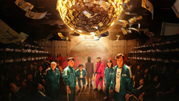 Картинка ojingeo+geim+ сериал+2021+–+ кино+фильмы сериал игра в кальмара триллер драма дoрама