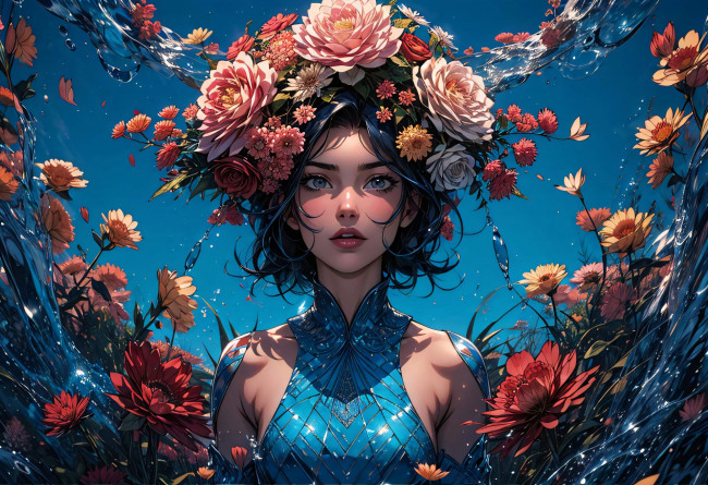 Обои картинки фото фэнтези, девушки, нейросети, графика, нейроарт, ai, art, нейронные, сети, рисунки, нейро, искусство, нейрографика, graphics, neuroart, neural, networks, drawings, neuro, neurography