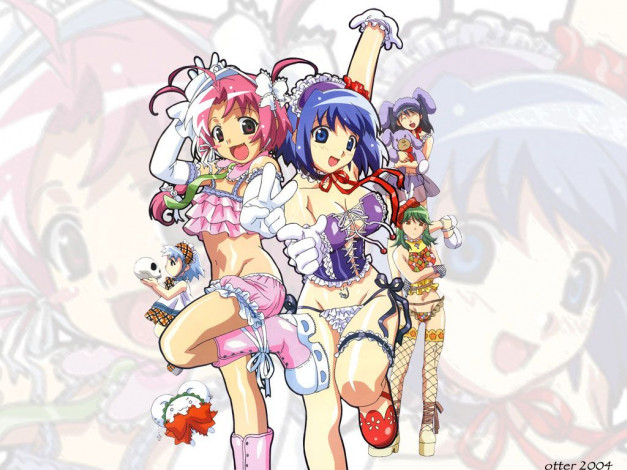 Обои картинки фото аниме, nurse, witch, komugi, chan