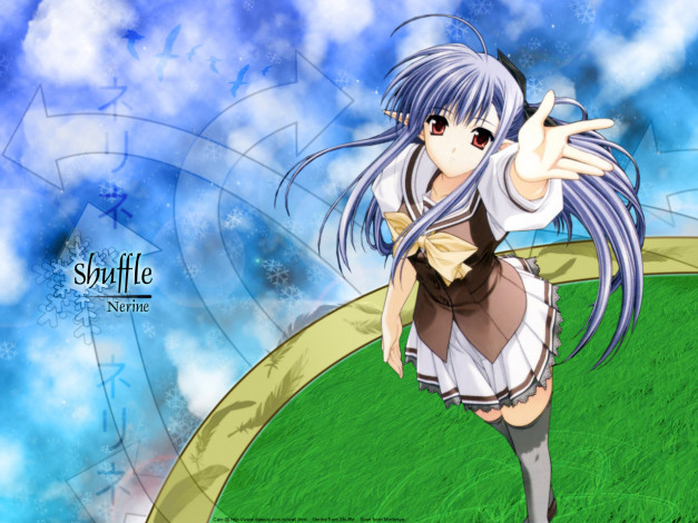 Обои картинки фото аниме, shuffle