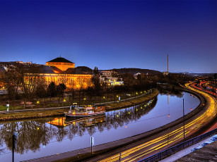 Картинка города огни ночного