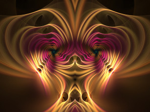 Картинка 3д графика fractal фракталы цвета узор