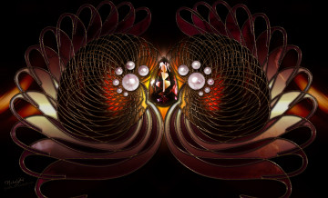 Картинка 3д графика fractal фракталы узоры