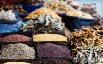 Картинка календари еда специи мешки