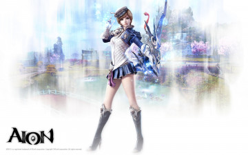 Картинка видео игры aion the tower of eternity магия лучник девушка
