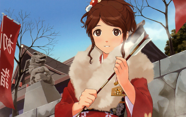 Обои картинки фото аниме, amagami, ss