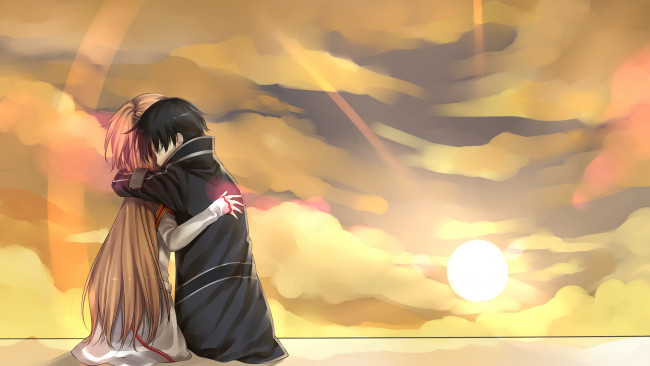 Обои картинки фото аниме, sword, art, online