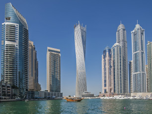 Картинка города дубаи+ оаэ небоскребы