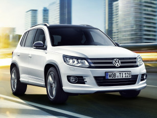 Картинка автомобили volkswagen tiguan cityscape