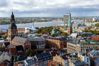 Картинка города рига+ латвия панорама