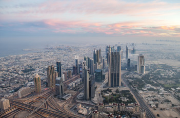 Картинка города дубаи+ оаэ панорама