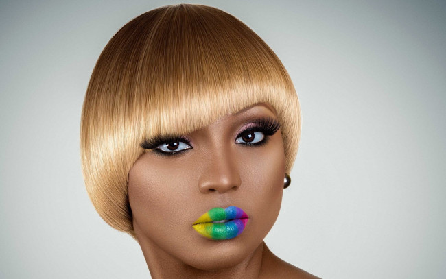 Обои картинки фото девушки, -unsort , лица,  портреты, стиль, макияж