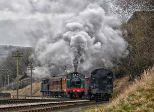 Картинка техника паровозы паровоз дорога железная