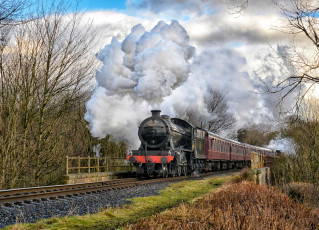 Картинка техника паровозы железная дорога паровоз
