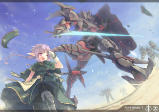 Картинка аниме pixiv+fantasia робот north abyssor эльф pixiv fantasia арт