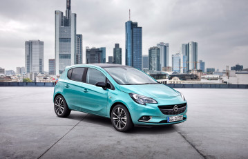 обоя автомобили, opel, corsa, e, 2014г, 5-door, color, edition